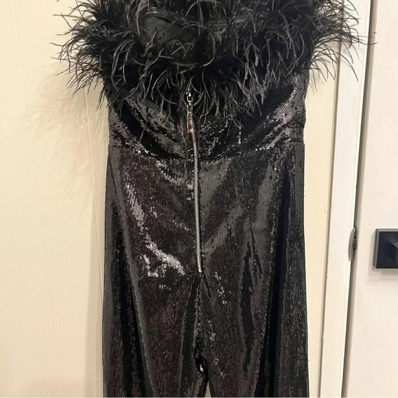 Bronx and Banco Lola black sequin jumpsuit NWT size XS - Picture 6 of 13